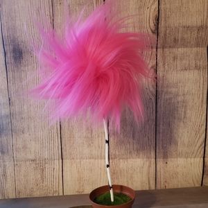 One Double Truffula tree in plain pot hot pink